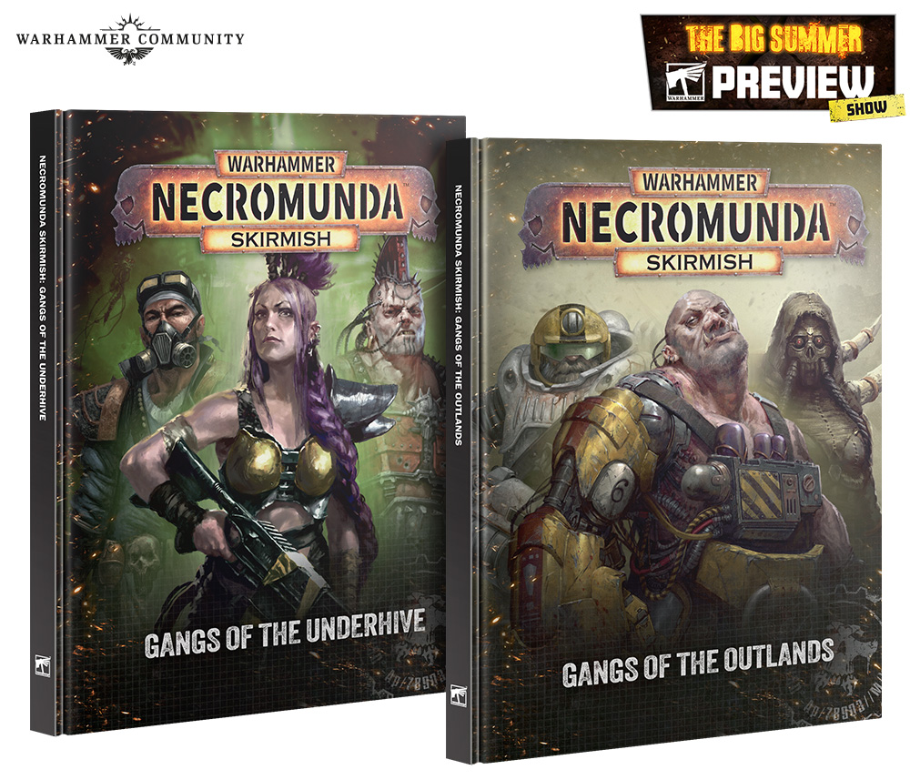 The new covers of the Necromunda Rule Books.