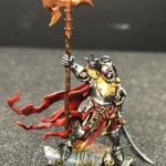 Watch Captain Halgrim modeled and painted with red robes.
