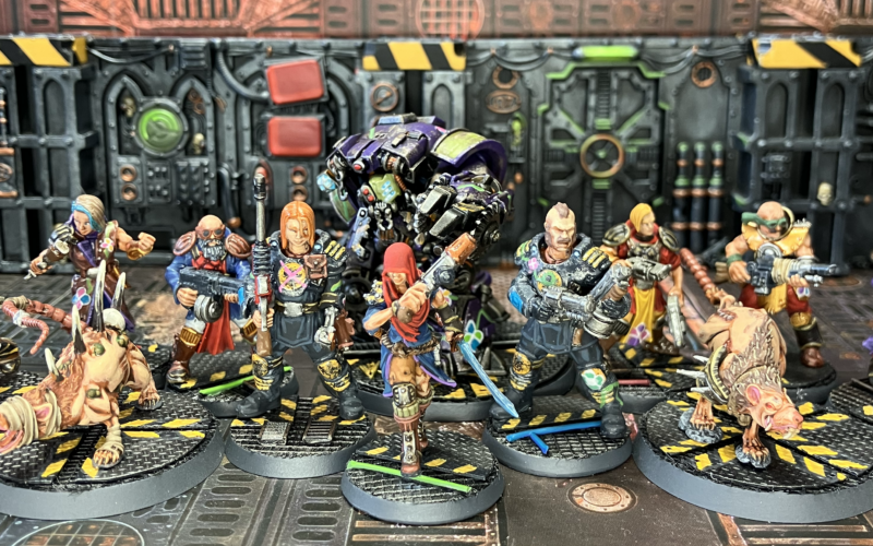 The Psyker Sarah, her champs, and a gang of misfits and scummers