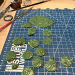 Ash wastes base toppers made from rolled green stuff.