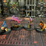 Four Escher Phelynx in a variety of schemes.
