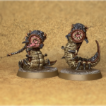 Two Milisaurs from face on