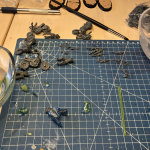 Escher bikers under construction.