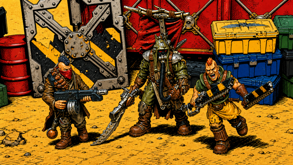 Three wasteland bounty hunters converge - Generated by GPT Image 2