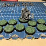 Cursed City bases with cobble stone green stuff base toppers.