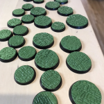 Cursed City bases with cobble stone green stuff base toppers.