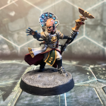 The psyker hero using their powers...