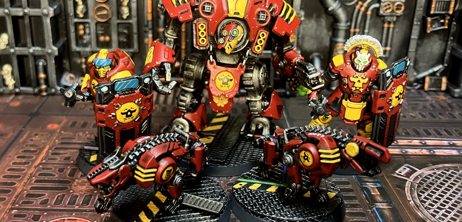 Riot shields, Hardcase cyber-mastiffs, and a giant kill-bot