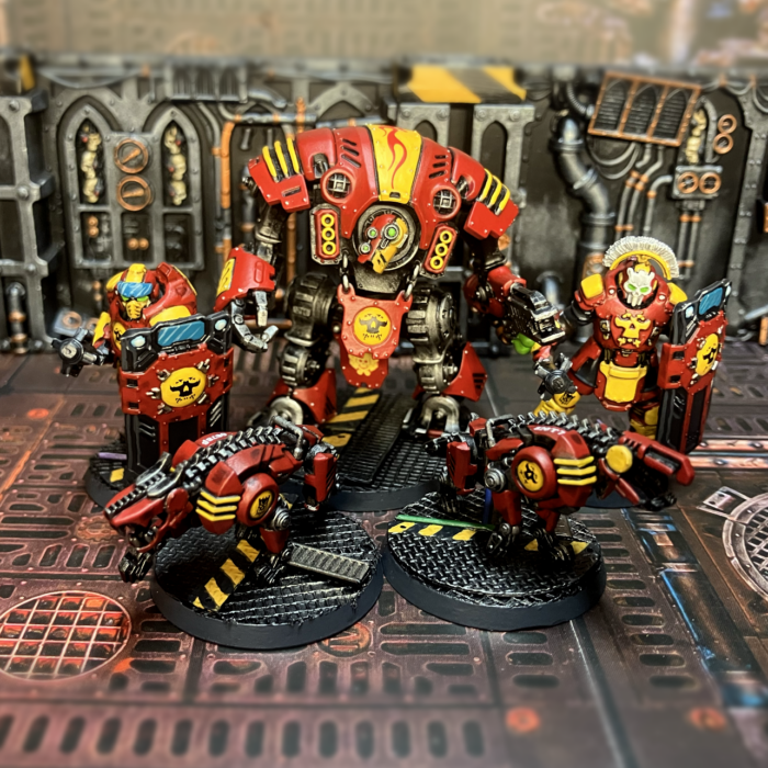 Riot shields, Hardcase cyber-mastiffs, and a giant kill-bot