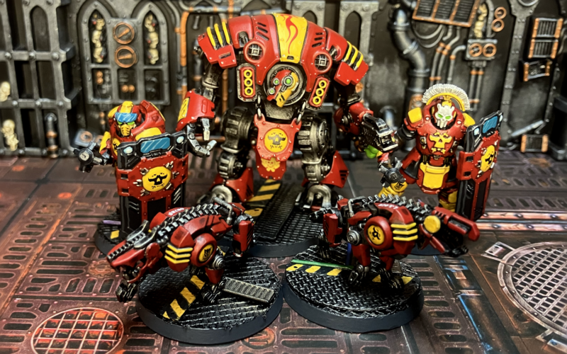 Riot shields, Hardcase cyber-mastiffs, and a giant kill-bot