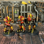 Two Palanite Enforcers with pistols, one with a sniper rifle.