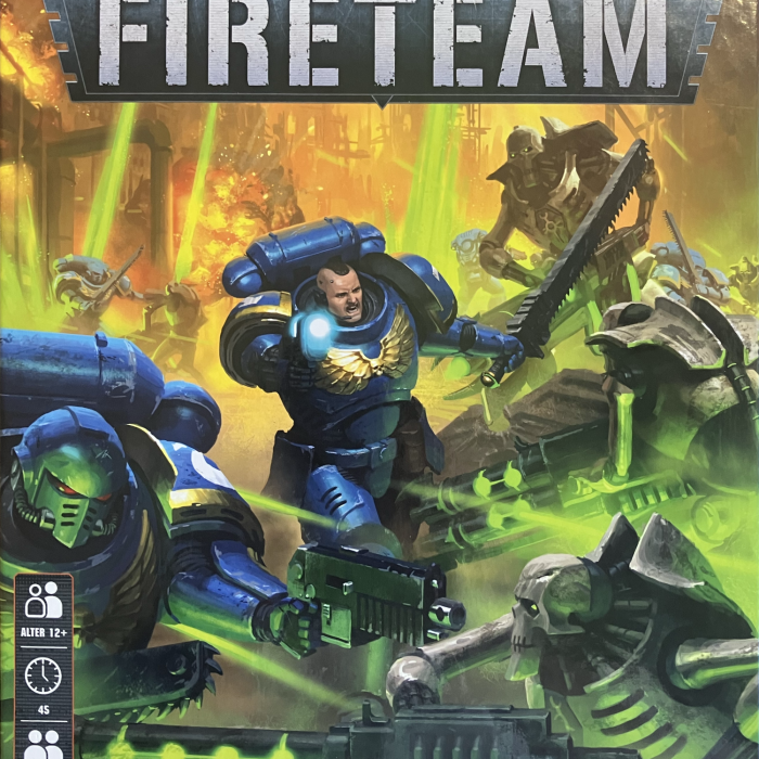 The box from Fireteam, a book shop game from GW.