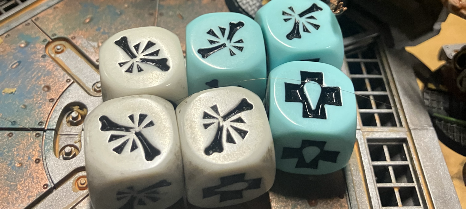 Murder Dice - Five serious injuries and a flesh wound will take almost anything out of action.