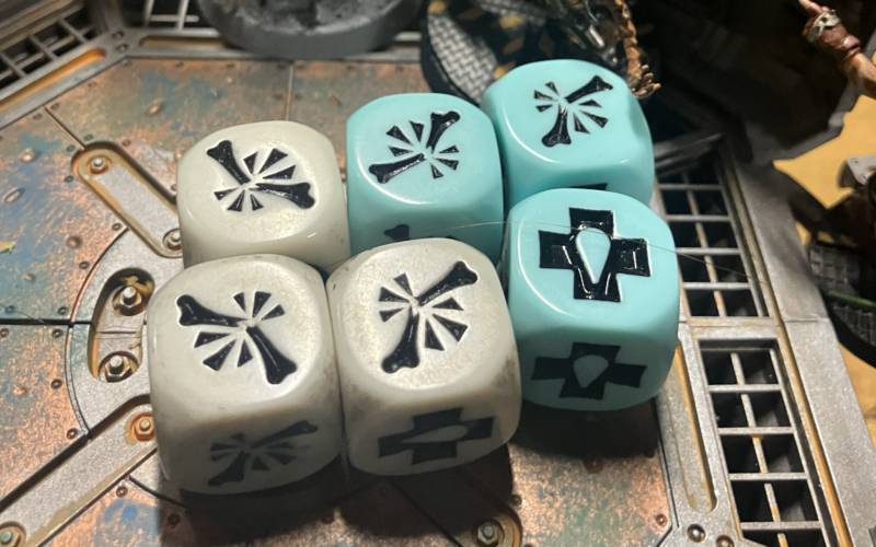 Murder Dice - Five serious injuries and a flesh wound will take almost anything out of action.
