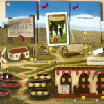 A Viticulture player board mid-game.