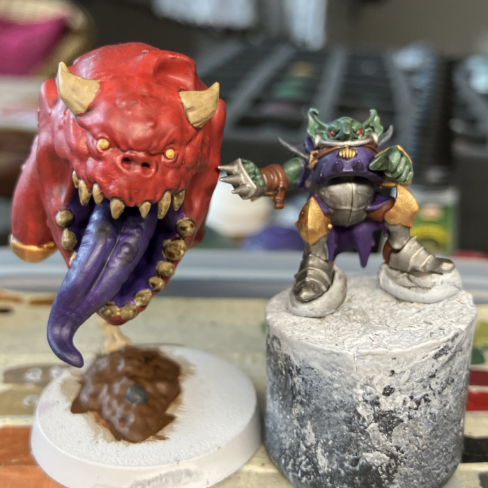 Before the conversion was complete and I put Miggz on his mount.