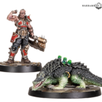 A goliath champion and a sumpcroc mini