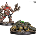 A goliath champion and a sumpcroc mini
