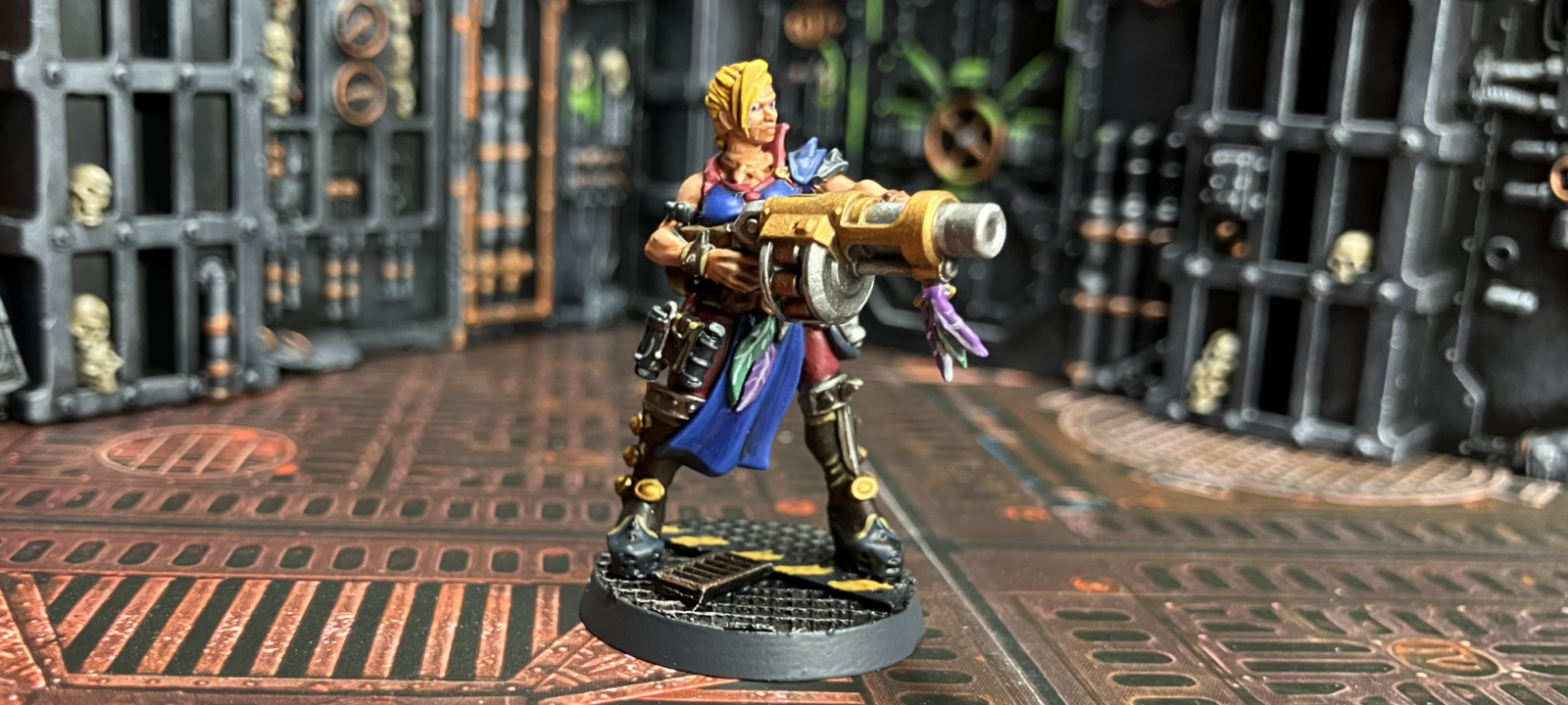 An Escher ganger with a grenade launcher.