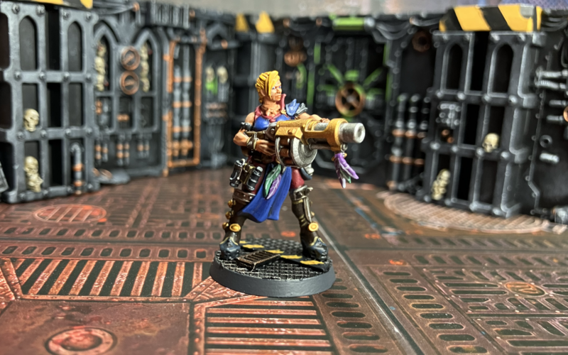 An Escher ganger with a grenade launcher.