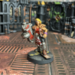 An Orlock champion with a heavy bolter