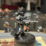 A grenade launcher wielding Rose of Saint Sydrena.