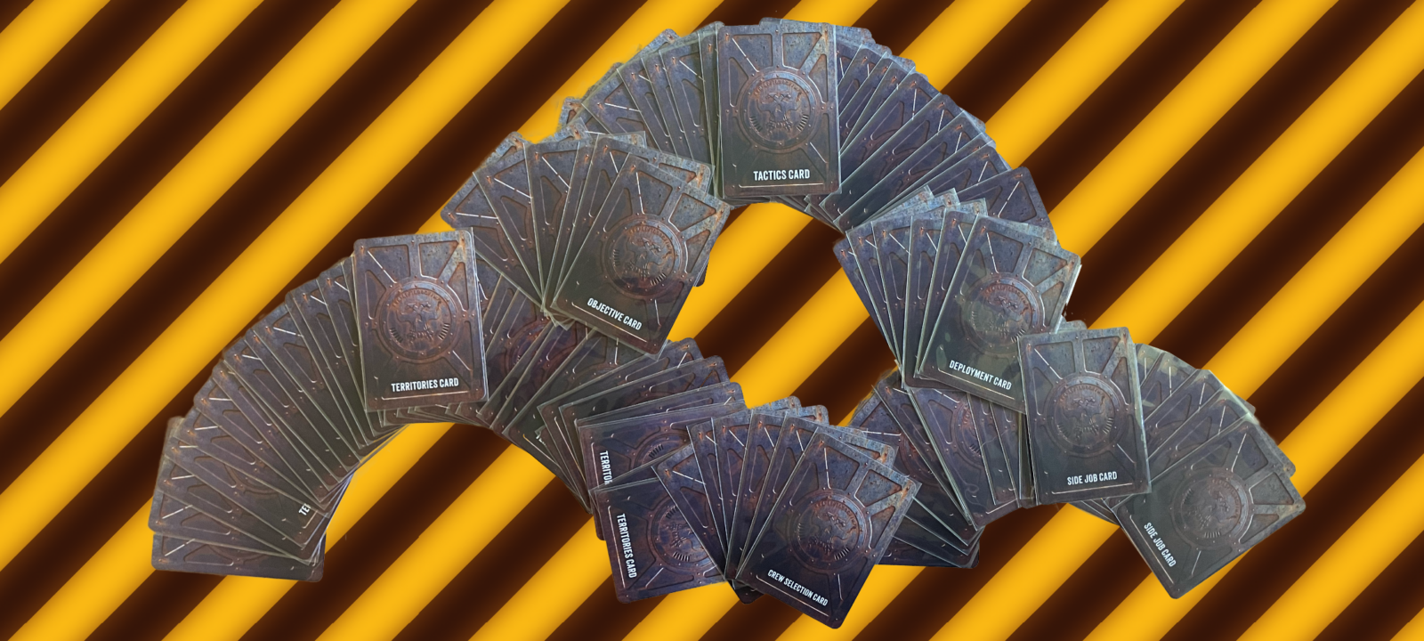 The Territory, Objective, Tactics, Side job, Crew Selection, and Deployment cards necessary to create an N26 scenario.